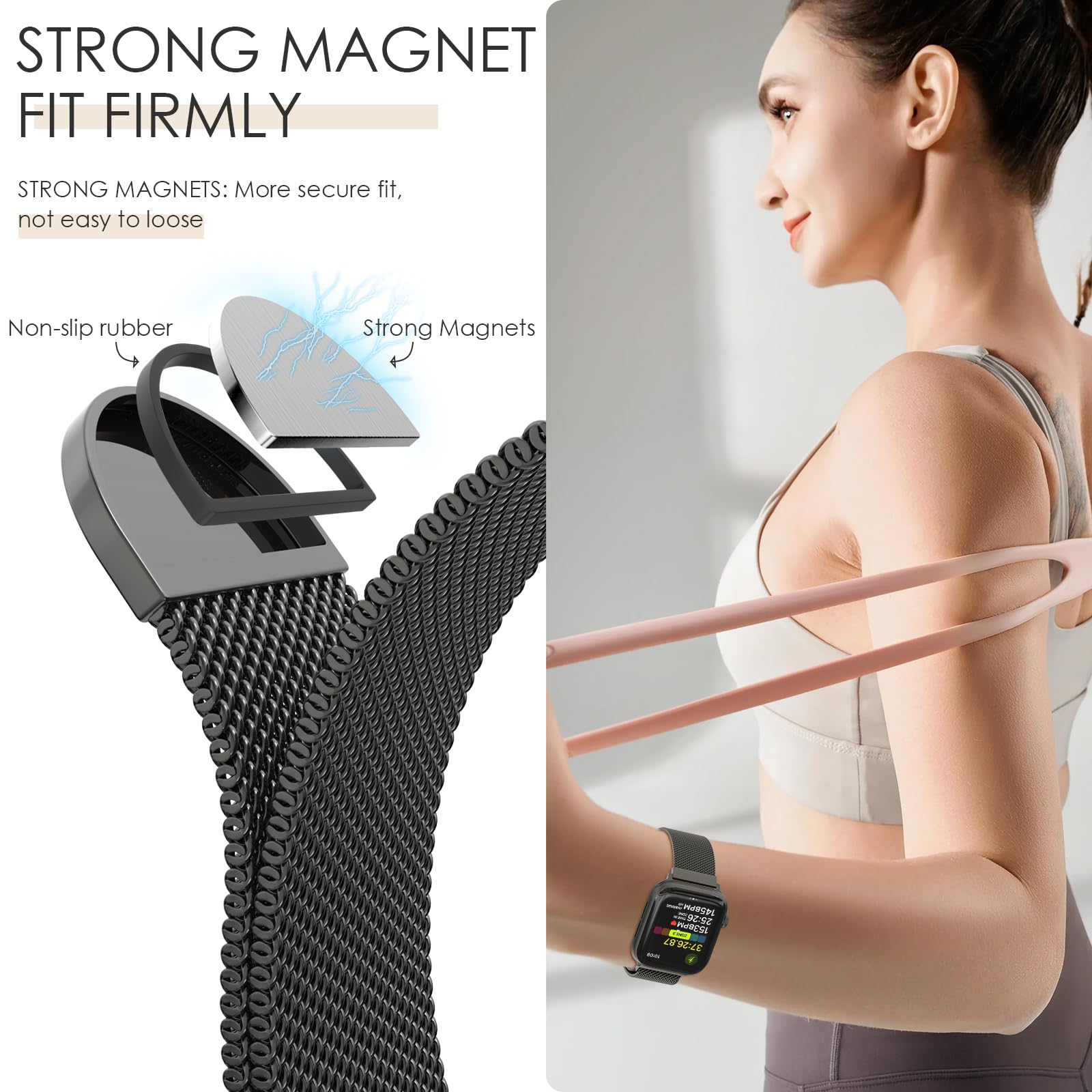Amazon.com: Original Milanese Loop Band Compatible with